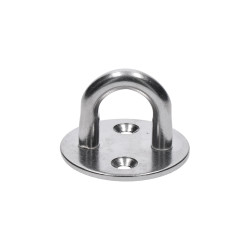 Nástenný úchyt lanka oválny, obľúka 8 mm, brúsená AISI 304 Nástenný úchyt lanka oválny, obľúka 8 mm, brúsená AISI 304